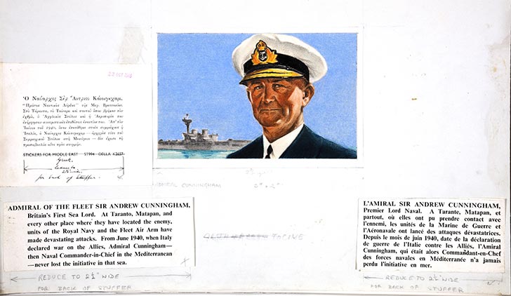 INF3 69 Admiral of the Fleet Sir Andrew Cunningham, Bart., G.C.B., D.S.O.