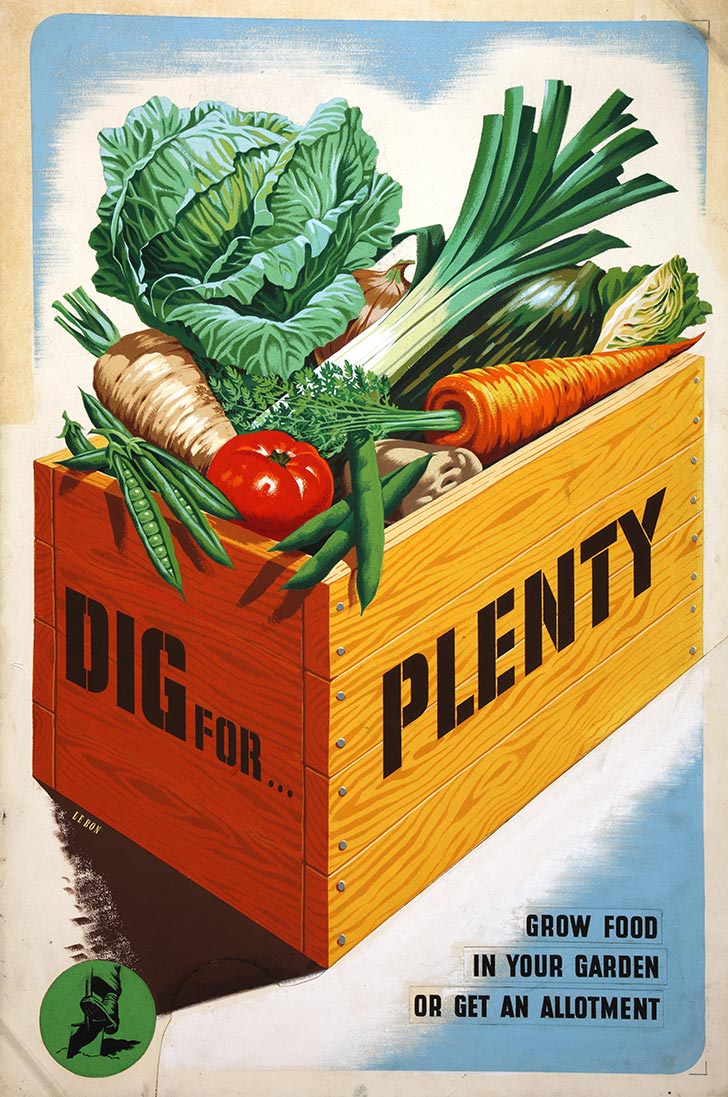 INF3 98 Food Production Dig for Plenty Artist Le Bon