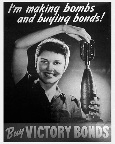 I’m making bombs and buying bonds! Buy Victory Bonds