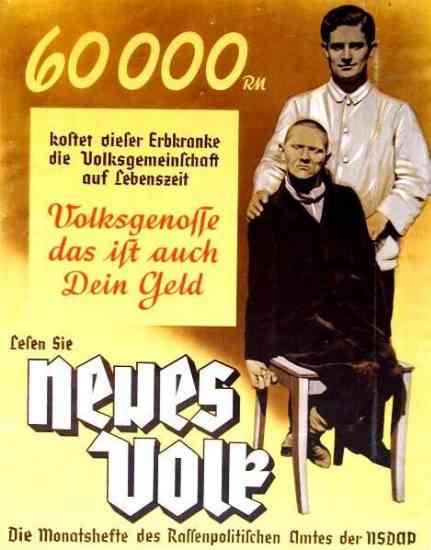 Nazi Eugenics Poster