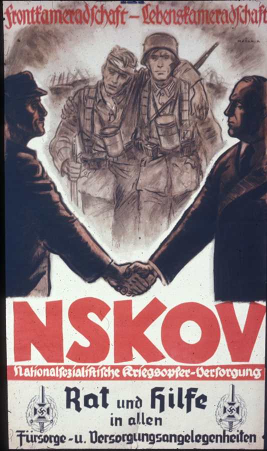 Nazi war veterans' poster