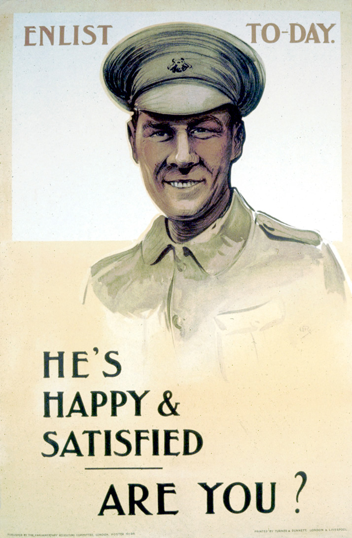 Portrait of a smiling British soldier