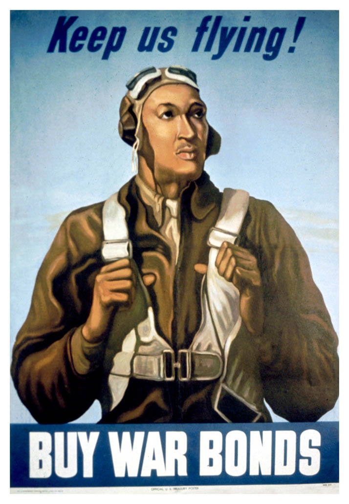 Portrait of an African American pilot