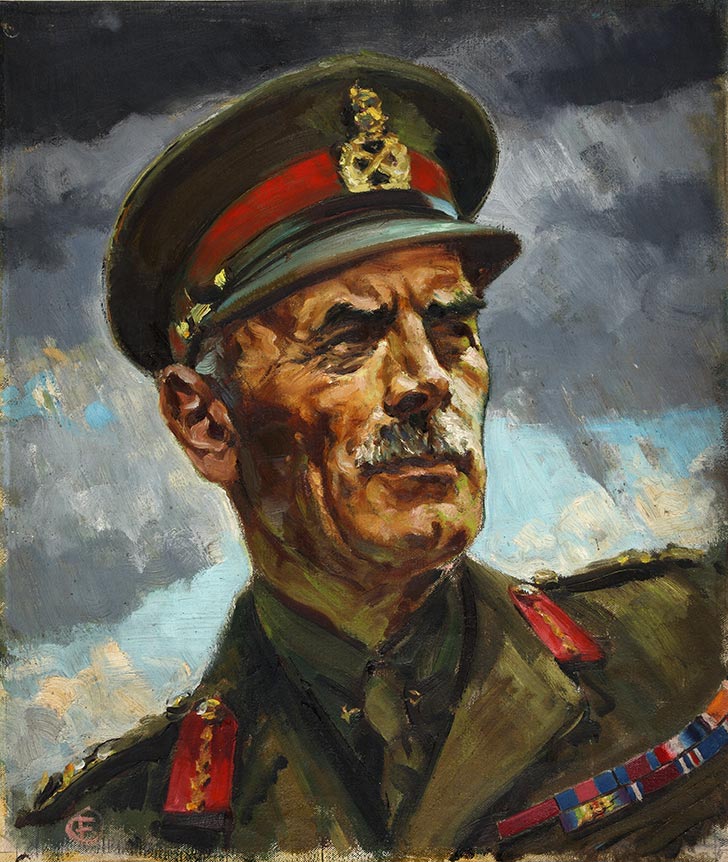 TNA INF3 1 General Sir Alan Cunningham Artist Forster 1939 1946