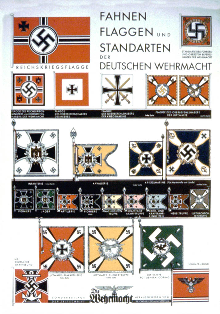 Various flags of the Wehrmacht