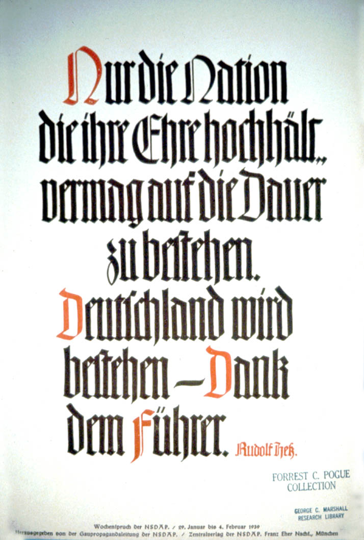 Weekly NSDAP slogan (27)