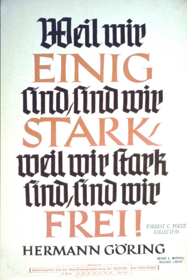 Weekly NSDAP slogan (3)
