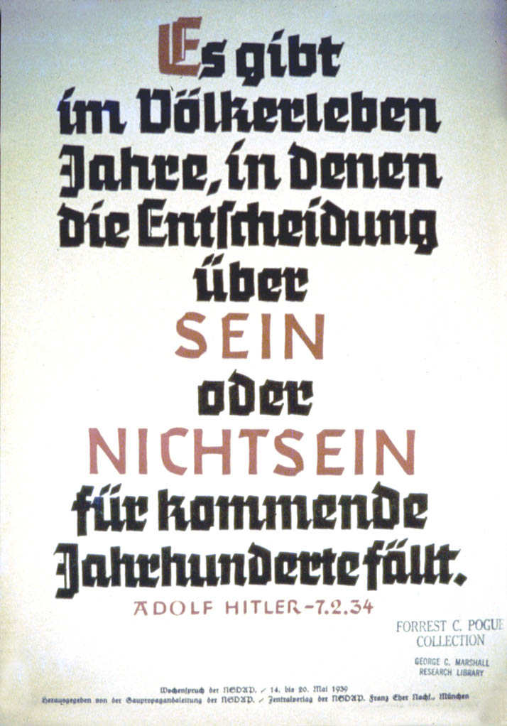 Weekly NSDAP slogan (37)