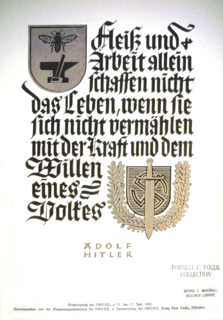 Weekly NSDAP slogan (39)