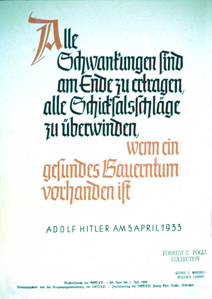 Weekly NSDAP slogan (41)