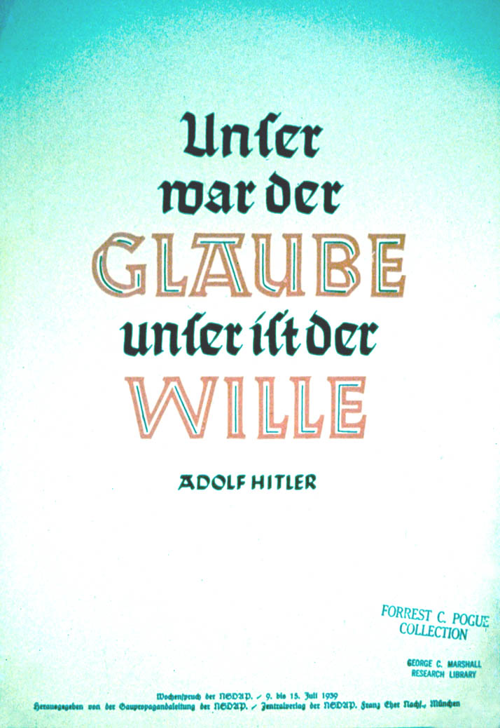 Weekly NSDAP slogan (42)
