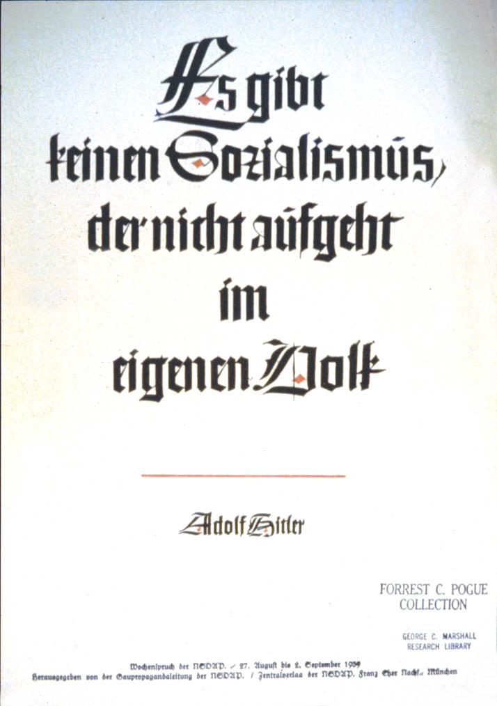Weekly NSDAP slogan (46)