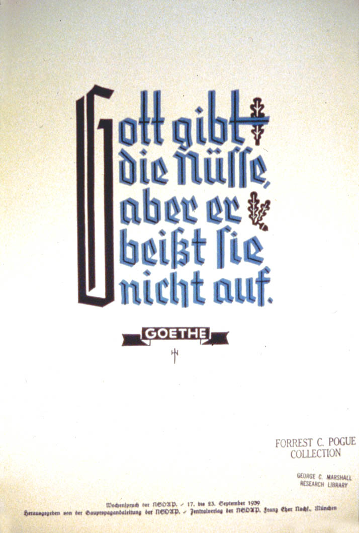 Weekly NSDAP slogan (48)