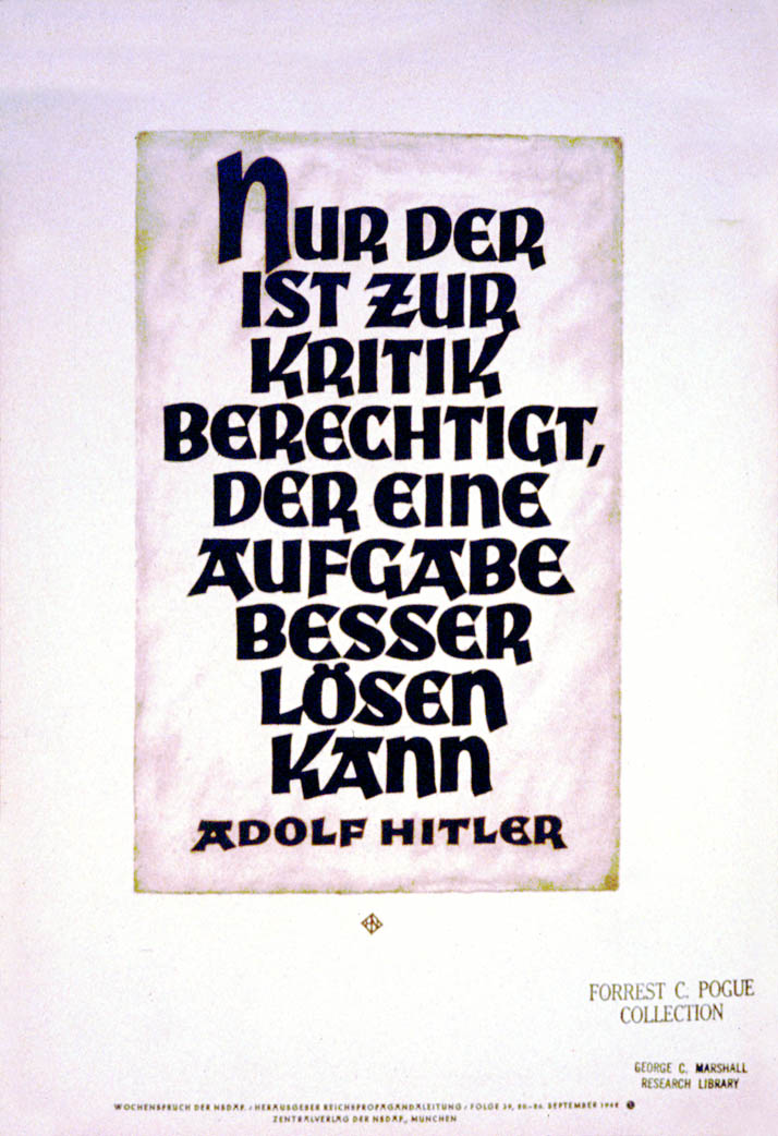 Weekly NSDAP slogan (91)