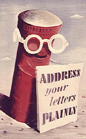 Address Your Letters Plainly