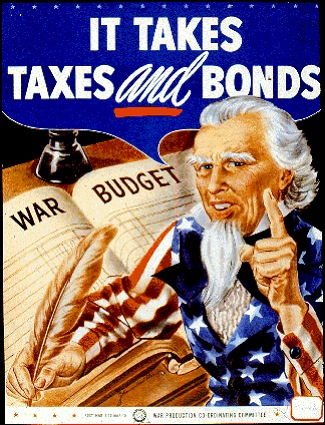 Uncle Sam It Takes Taxes And Bonds